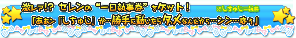 セレンの一日執事券